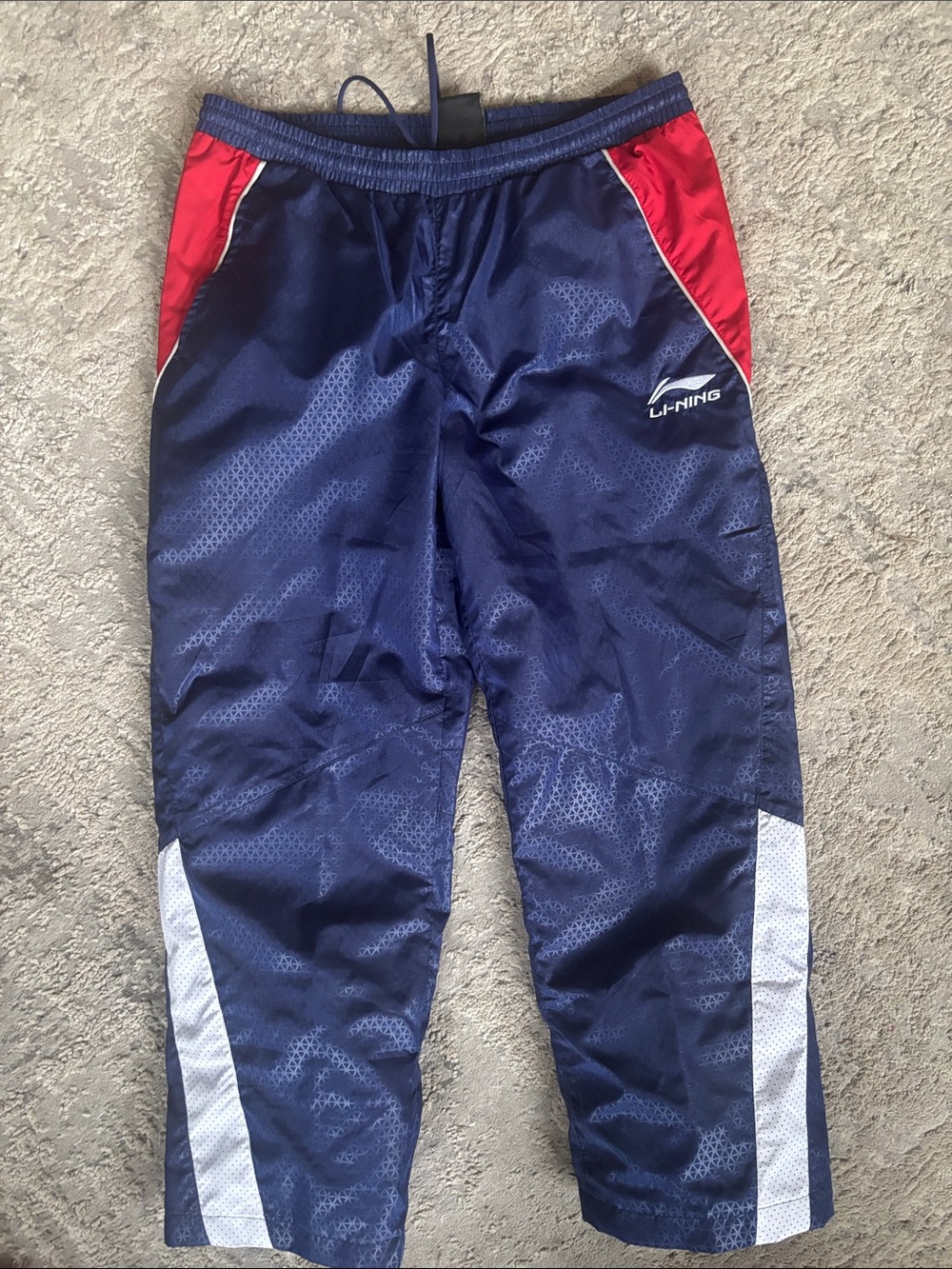 Li-Ning Kids Navy and Red Athletic Joggers